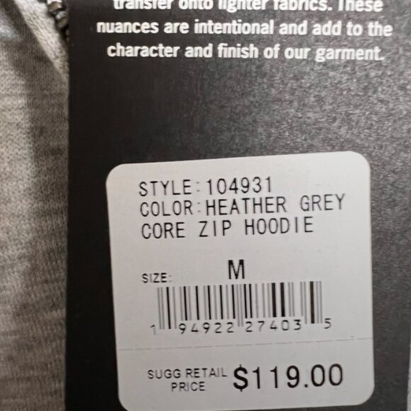 New Men's True Religion Classic Logo Zip Hoodie/Sweatshirt in Heather Grey - Picture 7 of 7